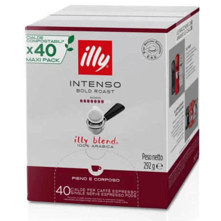 Illy 240 Cialde Caffè Caffe E.S.E. 44 mm Intenso (6 confezioni da 40 cialde)