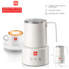 illy Montalatte Elettrico Bianco per Schiuma latte Calda o Fredda e Cioccolata Calda Milk Frother