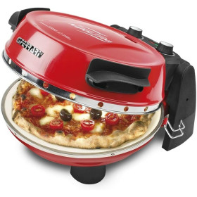 Forno Pizza G3 Ferrari G10032 Pizzeria Snack Napoletana Plus Evo Doppia Pietra 31 cm 1200 W Timer 5' Ricettario Rosso
