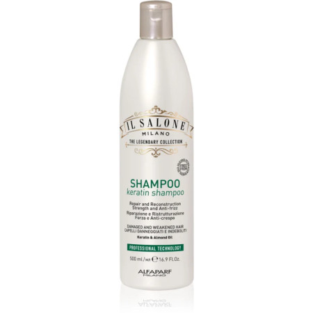 ALFAPARF MILANO IL SALONE Shampoo Keratin 500 ML - Ricostituente per Capelli Rovinati