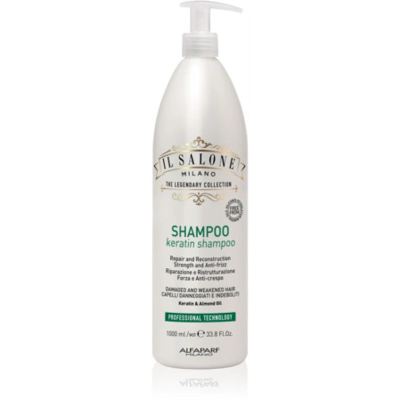 ALFAPARF MILANO IL SALONE Shampoo Keratin 1000 ML - Ricostituente per Capelli Rovinati