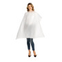 Mantella Monouso in Polietilene 110 X 130 cm Confezione 20 Pezzi Bianco Massima Igiene Per Parrucchieri Barbieri Centri Estetici