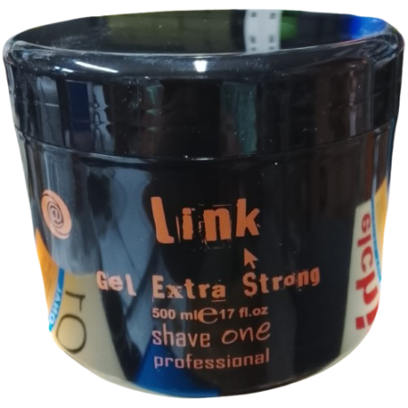 Link Gel Extra Strong Forte 500ml Shave One Professional Fissaggio Estremo e Lunga Tenuta per Uomo