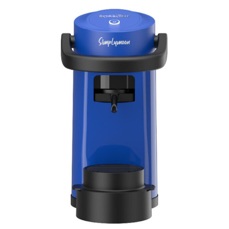 Caffè Borbone Simplymoon Macchina per Espresso Blu a Cialde ESE dal Design Sostenibile e Intuitivo