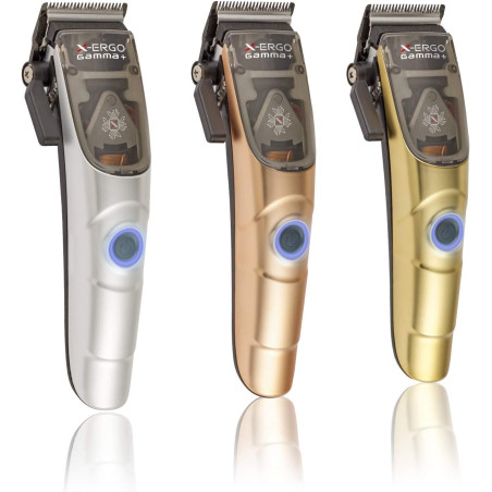 GAMMA PIÚ X-Ergo Rasoio Elettrico per Uomo Clipper Professionale Lama conica 45 mm DLC Spina Italiana